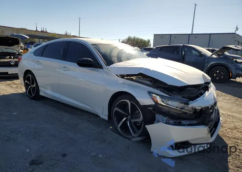 2021 Honda Accord Sport из США, поврежденный, VIN 1HGCV1F3XMA045079